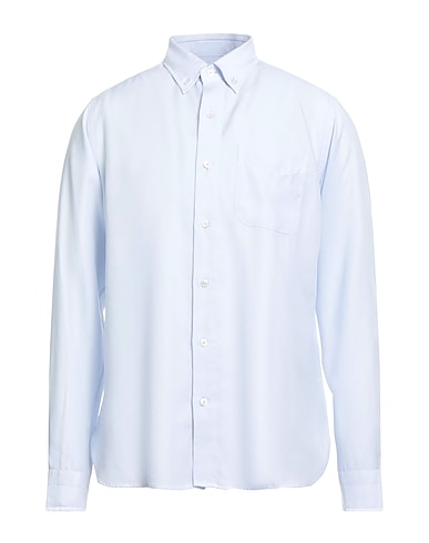 TOM FORD Solid color shirt Sky blue 100% Lyocell