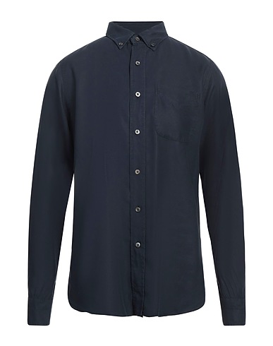 TOM FORD Camicia tinta unita Blu navy 100% Lyocell