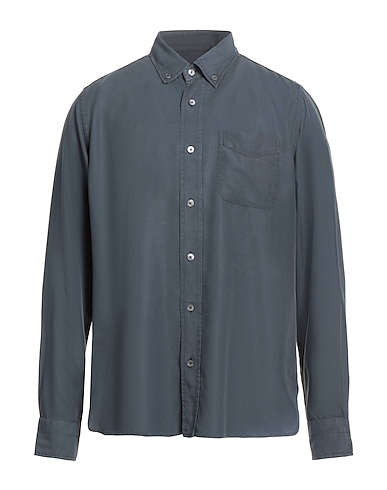 TOM FORD Solid color shirt Charcoal 100% Lyocell