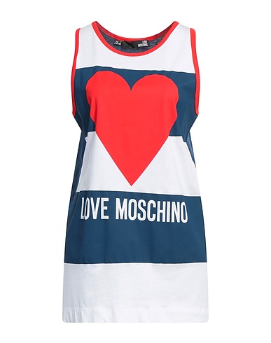 LOVE MOSCHINO Vest Navy blue 100% Cotton