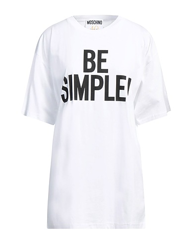 MOSCHINO T-Shirt Weiß 100% Baumwolle