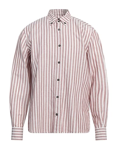 PESERICO Linen shirt Burgundy 62% Linen, 38% Cotton