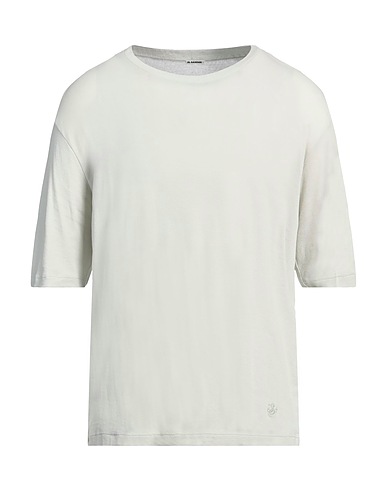 JIL SANDER+ Basic T-Shirt Light grey 100% Cotton