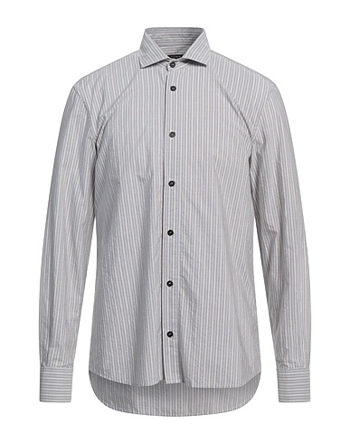 PESERICO Striped shirt Grey 100% Cotton