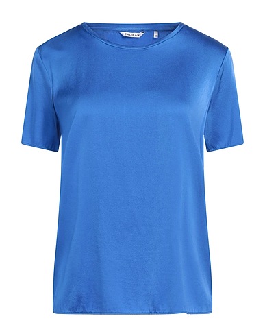 CALIBAN Top Blue 93% Silk, 7% Elastane