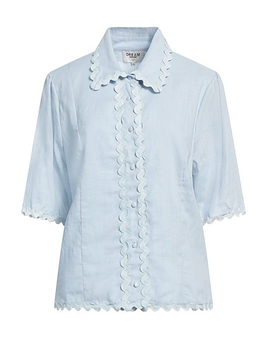 DREAM CATCHER Camicia in lino Blu chiaro 55% Lino, 45% Cotone