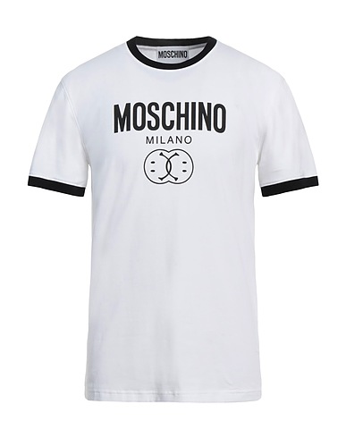 MOSCHINO T-shirt White 97% Cotton, 3% Elastane