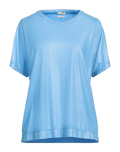 MASSIMO ALBA Basic T-shirt Azure 100% Cotton