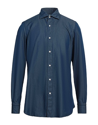 FINAMORE 1925 Denim shirt Blue 100% Cotton