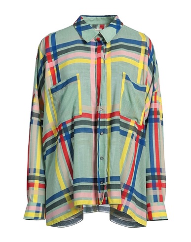 MAISON RABIH KAYROUZ Patterned shirts & blouses Green 100% Wool