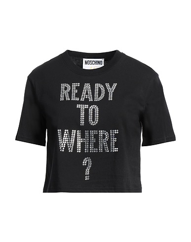 MOSCHINO Crop top Black 100% Cotton