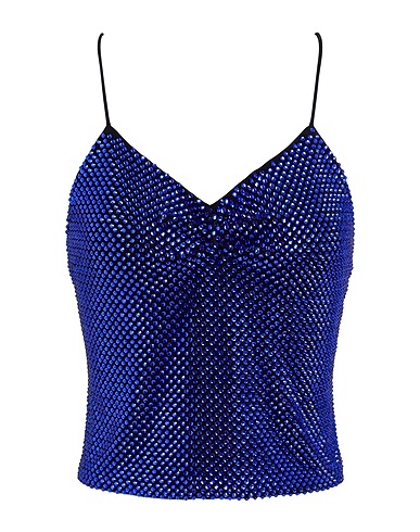 ALEXANDRE VAUTHIER Top Blu china 92% Viscosa, 8% Elastan, Vetro