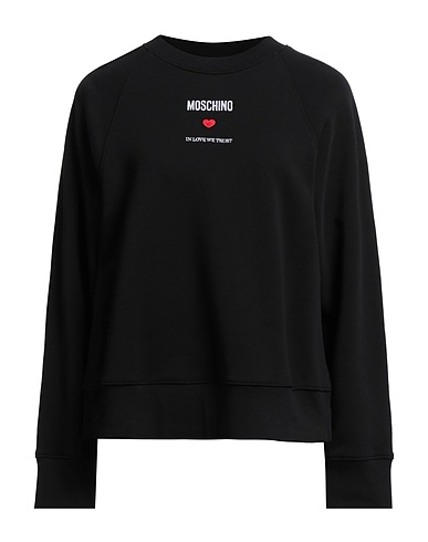 MOSCHINO Felpa Nero 100% Cotone