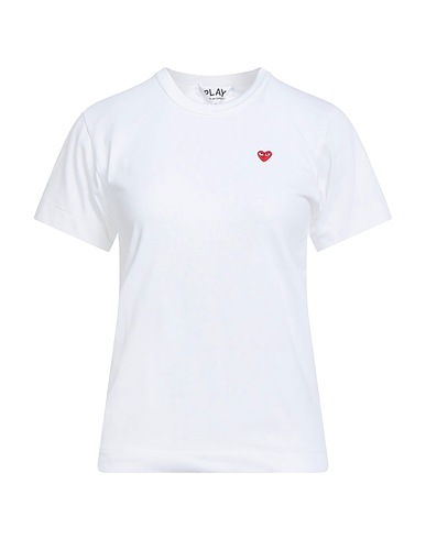 COMME des GARÇONS PLAY Basic T-Shirt White 100% Cotton