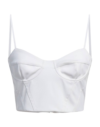 PATRIZIA PEPE Top Off white 80% Polyamide, 20% Elastane