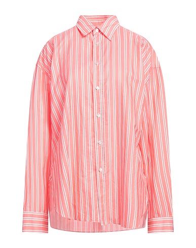 FINAMORE 1925 Camicia a righe Salmone 100% Cotone