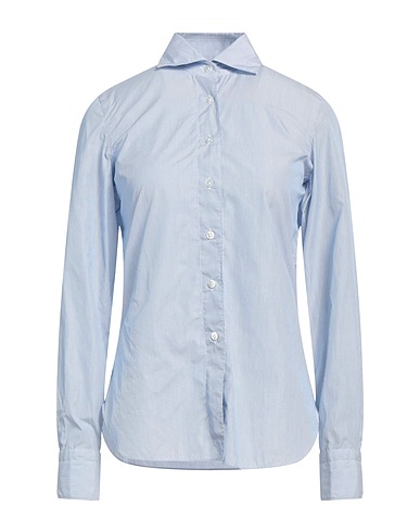 FINAMORE 1925 Camicia a righe Blu chiaro 100% Cotone