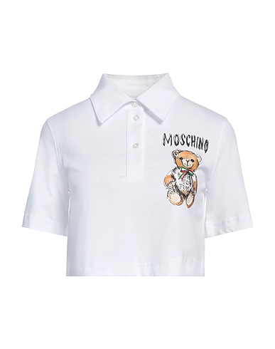 MOSCHINO Polo shirt White 100% Cotton