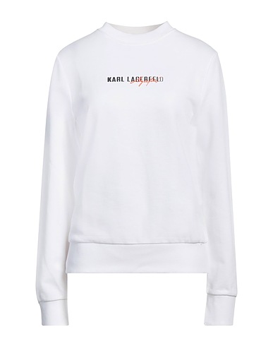 KARL LAGERFELD Felpa Bianco 100% Cotone
