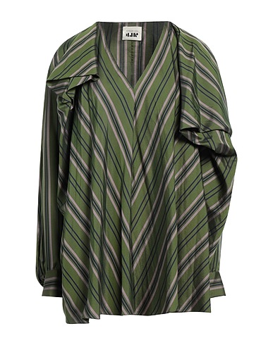 MAISON RABIH KAYROUZ Top Military green 52% Cupro, 25% Silk, 23% Cotton