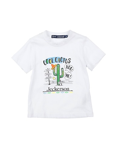 JECKERSON T-shirt Λευκό 100% Βαμβάκι