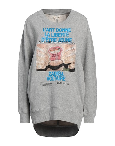 ZADIG&VOLTAIRE Sweatshirt Light grey 100% Organic cotton