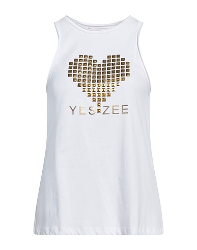 YES ZEE by ESSENZA Top Bianco 100% Cotone