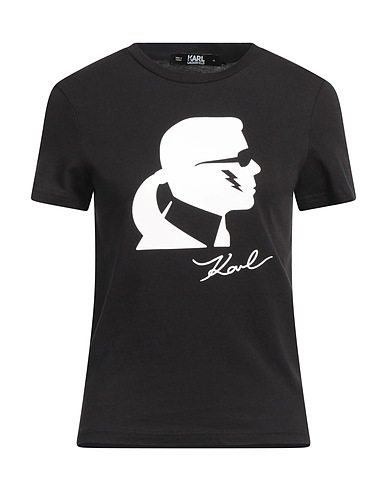 KARL LAGERFELD Футболка Чёрный 100% Органический хлопок