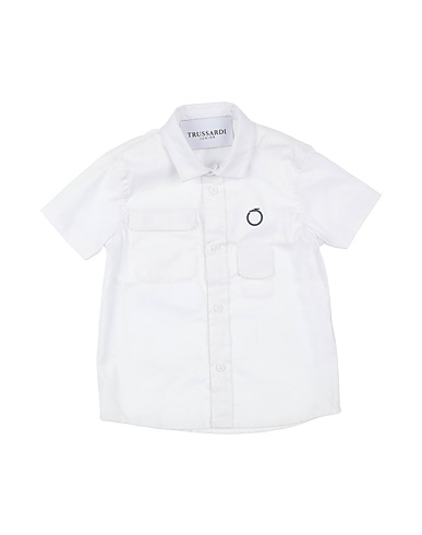 TRUSSARDI JUNIOR Solid colour shirt White 100% Cotton
