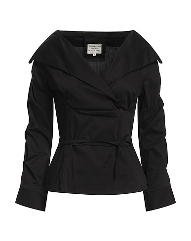 ALESSIA SANTI Top Black 79% Cotton, 18% Polyamide, 3% Elastane