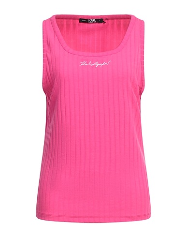 KARL LAGERFELD Vest Fuchsia 60% Polyester, 32% Viscose, 8% Elastane
