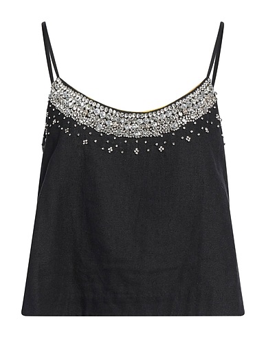 ALIX OF BOHEMIA Silk top Black 100% Silk
