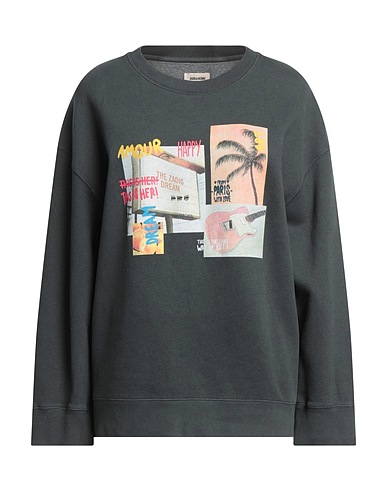 ZADIG&VOLTAIRE Sweatshirt Charcoal 81% Organic cotton, 19% Polyester