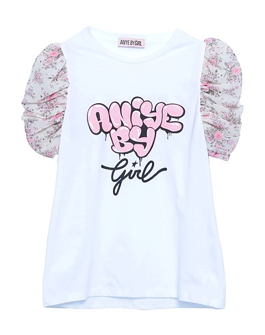 ANIYE BY T-shirt Bianco 100% Cotone, Poliestere