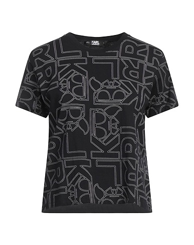 KARL LAGERFELD T-shirt Nero 100% Cotone