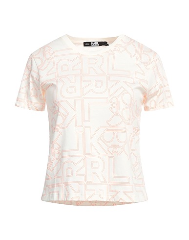 KARL LAGERFELD T-shirt AVORIO 100% Cotone