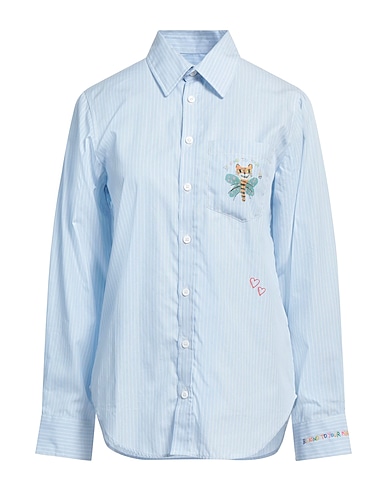 ZADIG&VOLTAIRE Camicia a righe Celeste 100% Cotone