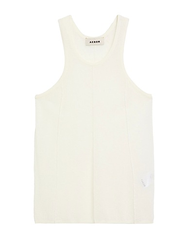 AERON Tanktop Elfenbein 39% Baumwolle, 30% Leinen, 17% Recyceltes Polyester, 14% Nylon