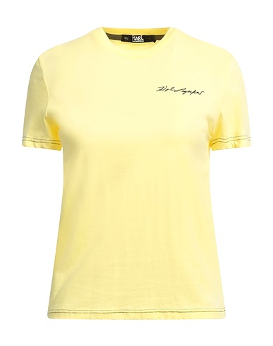 KARL LAGERFELD T-shirt Giallo 100% Cotone organico