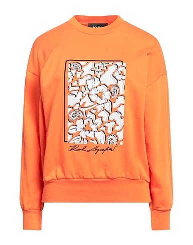 KARL LAGERFELD Sweatshirt Orange 100% Organic cotton