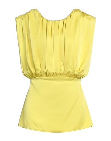 JIL SANDER Top Yellow 74% Acetate, 26% Viscose