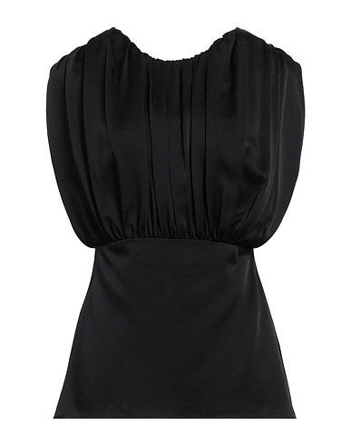 JIL SANDER Top Black 74% Acetate, 26% Viscose