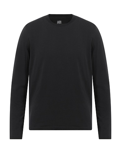 ALPHA STUDIO T-shirt NERO 96% Cotton, 4% Elastane