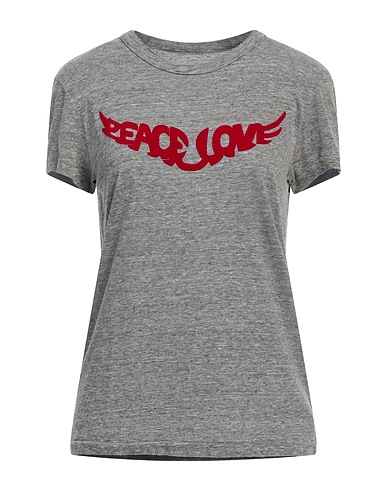 ZADIG&VOLTAIRE T-shirt Grey 50% Cotton, 50% Recycled polyester