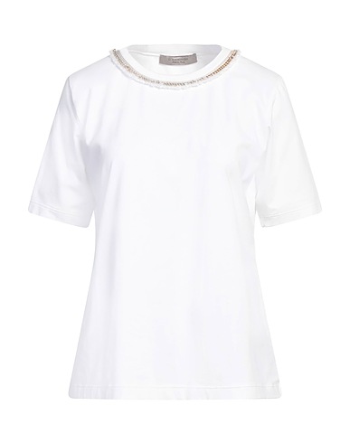D.EXTERIOR T-shirt White 91% Cotton, 9% Elastane