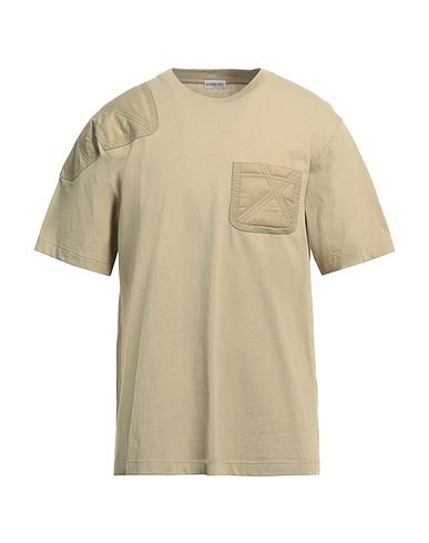 BURBERRY T-shirt Sage green 100% Cotton, Polyamide