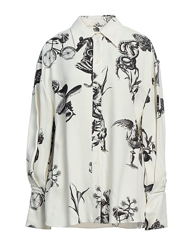 MAISON RABIH KAYROUZ Hemden und Blusen mit Muster Elfenbein 100% Viskose