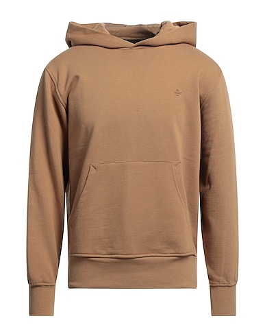 LIU •JO MAN Hooded sweatshirt Camel 100% Cotton