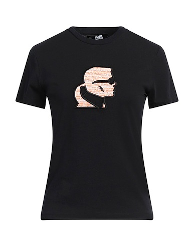 KARL LAGERFELD T-Shirt Schwarz 100% Organische Baumwolle