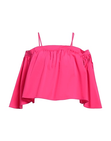 JIJIL Top spalle scoperte Magenta 79% Cotone, 18% Poliammide, 3% Elastan